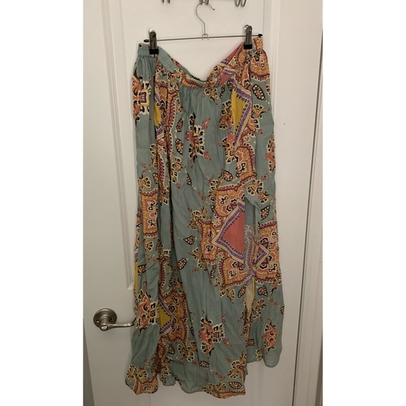 ASOS curve mint paisley print 2 piece set - Picture 7 of 8